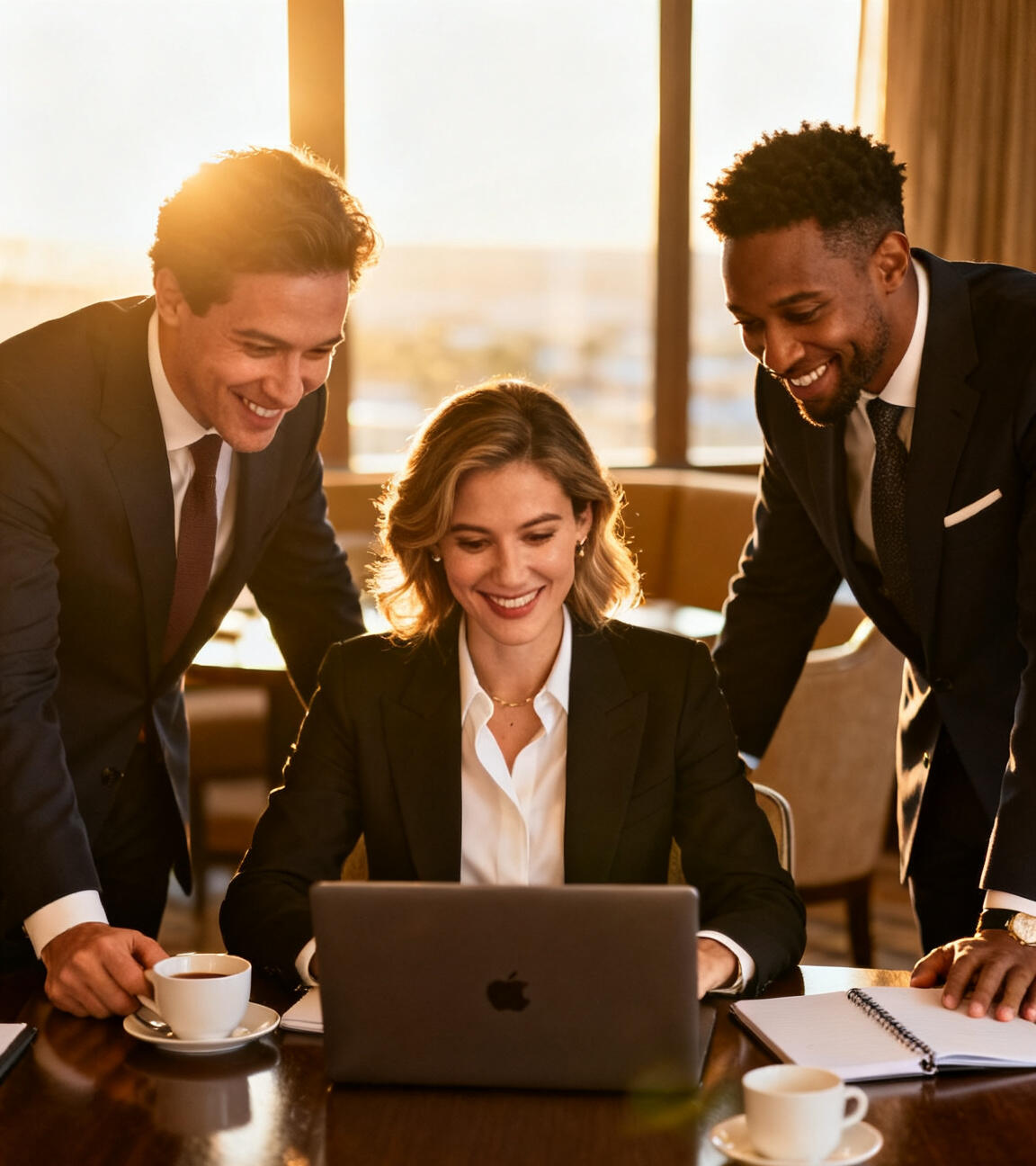 A hotel leadership team reading the same market together